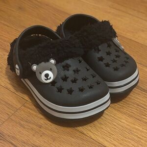 Koala Kids Black Starry Bear Slippers